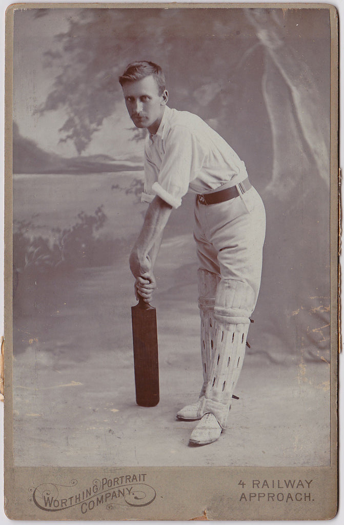 Carte-de-visite of a Handsome Cricket Player