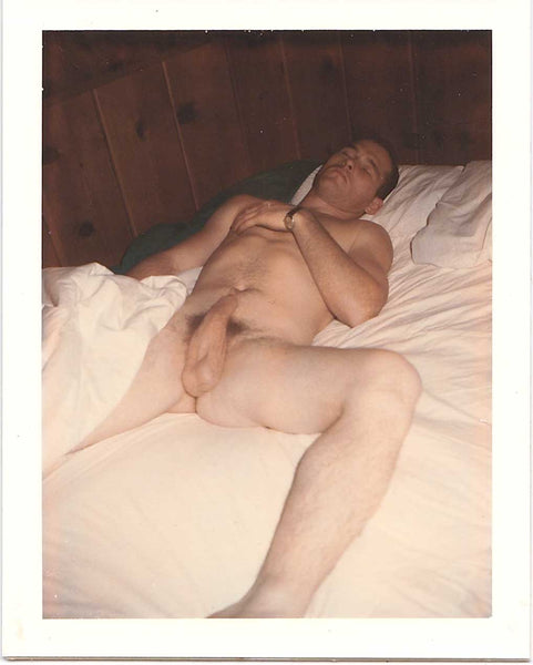 Male Nude Sleeping vintage Polaroid