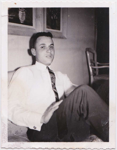 Handsome Guy on Sofa #1: Vintage Polaroid