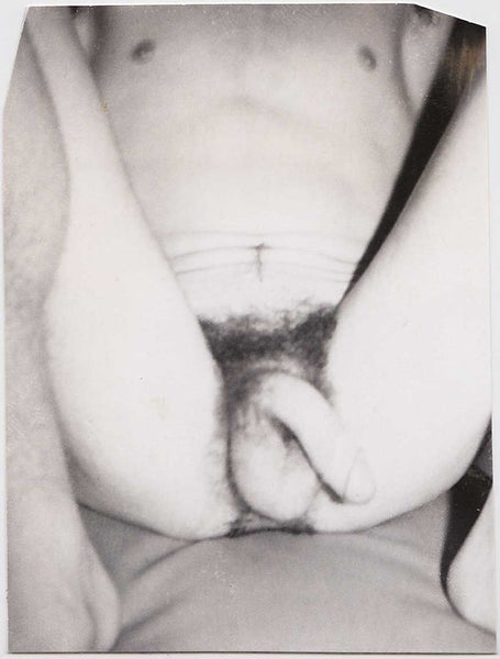 Male Nude with Knees Raised vintage gay snapshot