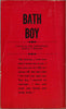 Bath Boy, Vintage Gay Pulp Novel