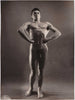 Male Figure Study by Arax, Paris. Original photo of a handsome male model identified on the verso as Merliez.