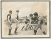 Basketball Game on Roof vintage photo 1905