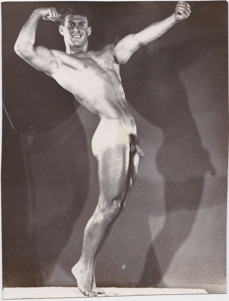 Very rare photo of handsome Keith Stephan flexing in the nude.