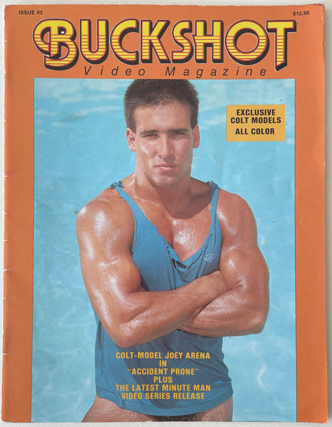 Buckshot #2, vintage gay magazine featuring Joey Arena in "Accident Prone."
