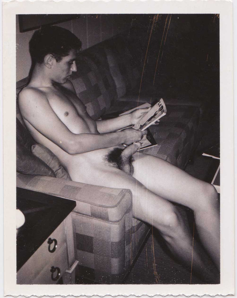 polaroid naked Naked Man Looking at Playboy: Vintage Polaroid – Homobilia