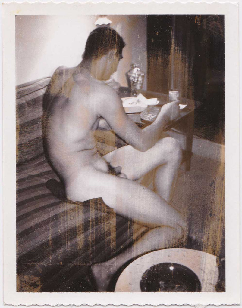Male Nude Turning Away: Vintage Gay Polaroid