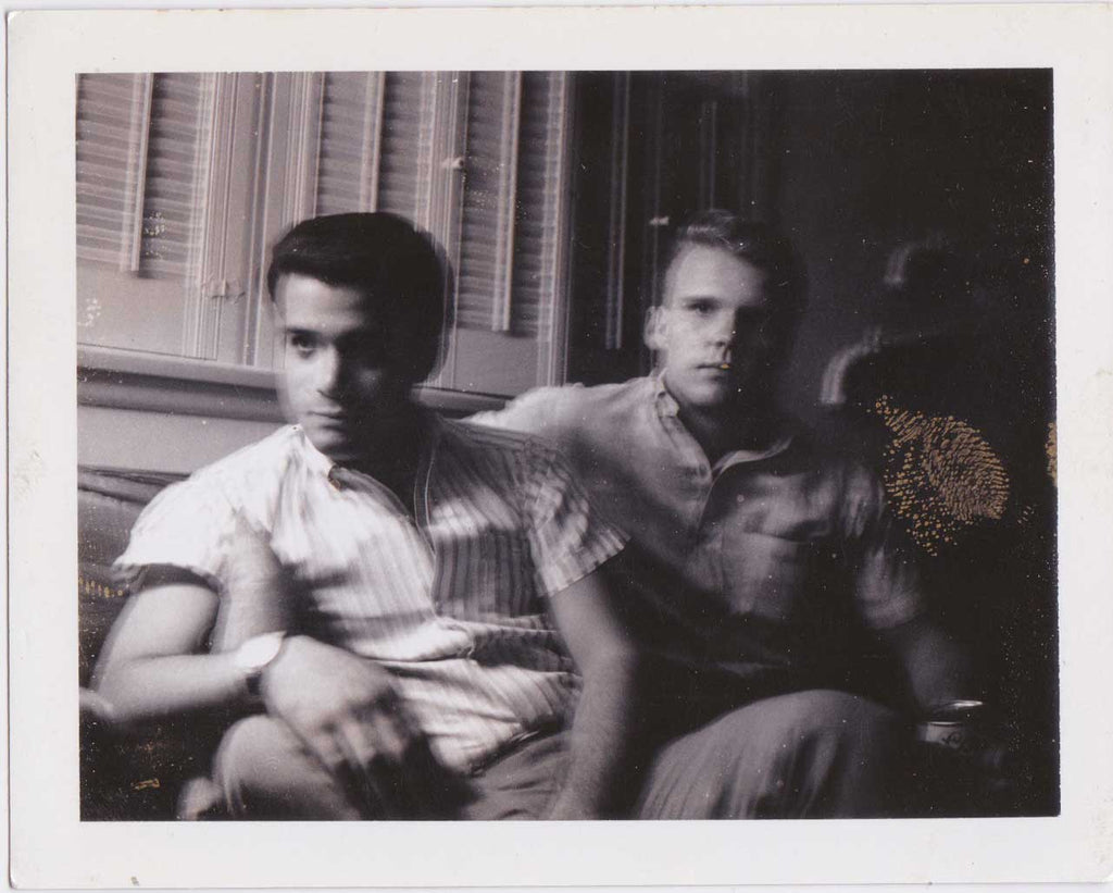 Couple on Sofa: Vintage Polaroid