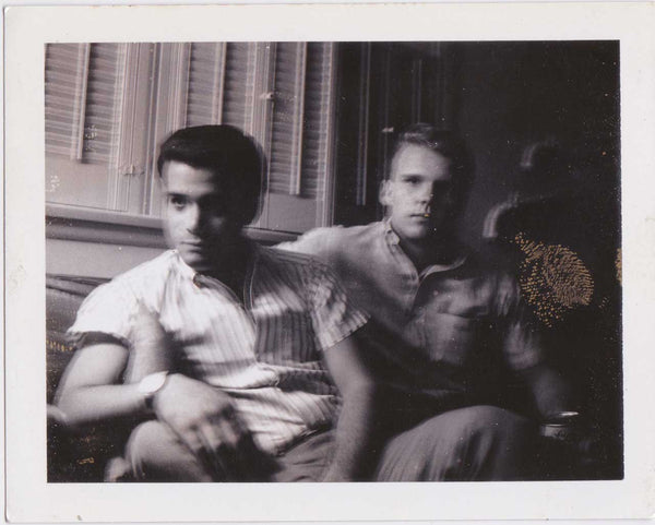 Couple on Sofa: Vintage Polaroid