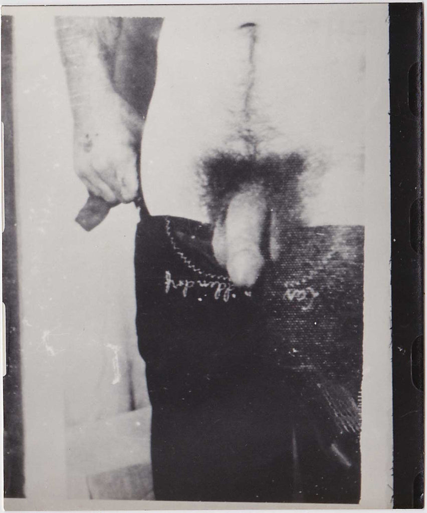 Nude with Embroidered Jeans, vintage gay snapshot