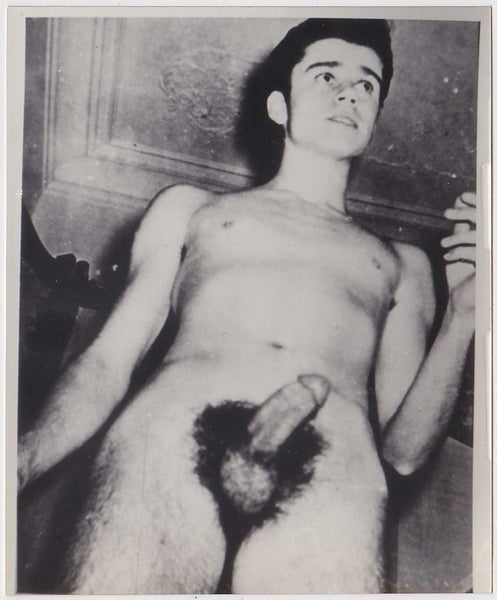 Male Nude with Abundant Bush vintage gay snapshot