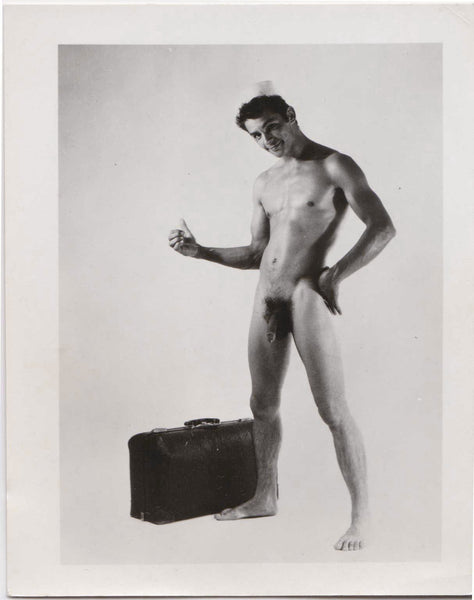 Male Nude Hitchhiker vintage gay photo