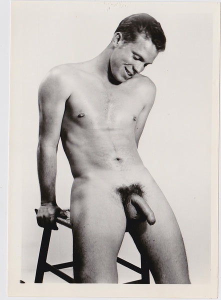 Smiling Male Nude vintage gay photo