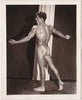 Gorgeous print of a male nude seen from the side/back.  vintage gay physique photo