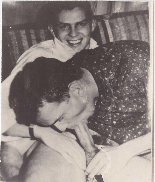 Oral Fun Guys Vintage Gay Photo Copy Print