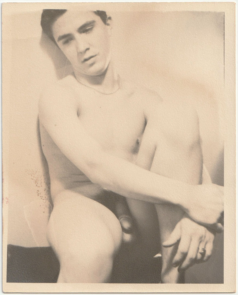 Pensive Male Nude vintage gay photo