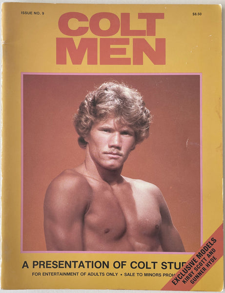 COLT Men, No. 9. Vintage gay physiqeu magazine featuring exclusive models Kirby Scott and Gunner Hyde.