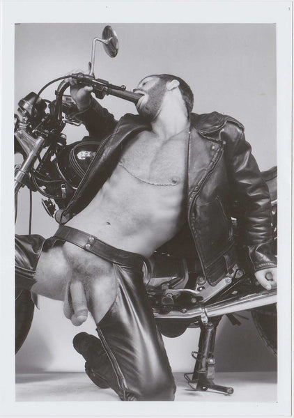Leatherman and Motorcycle vintage gay photo