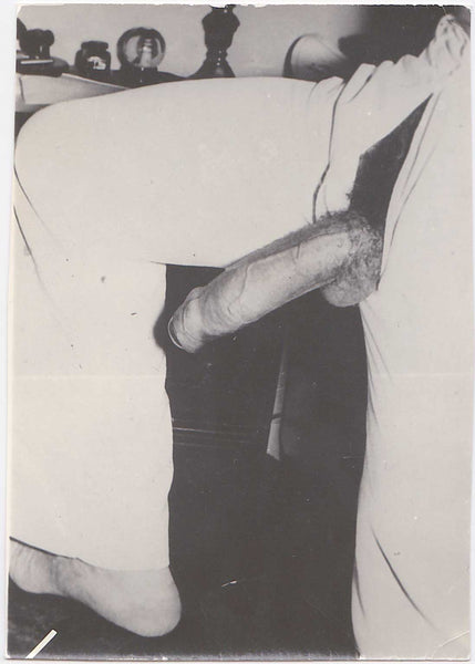 Man with Enormous Schwanz vintage gay photo