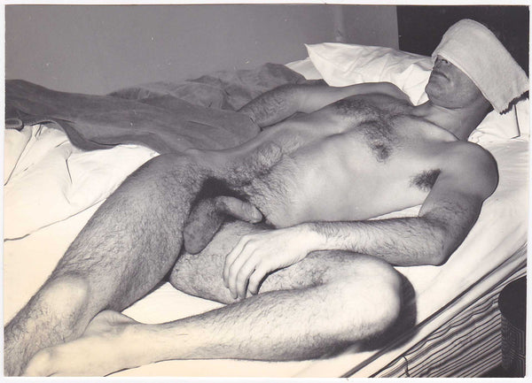 Male Nude with Headache vintage gay photo