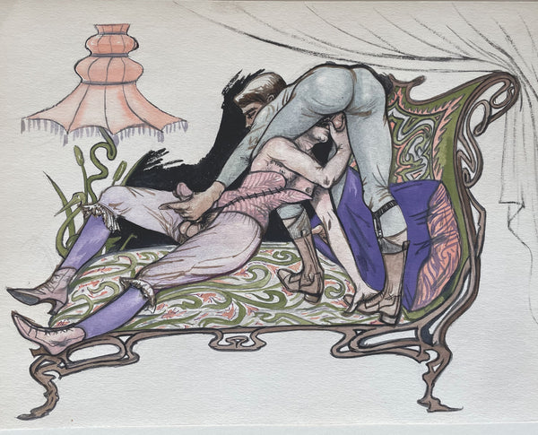 Two Men on Chaise: Fernand Niedergang