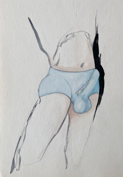 Man in Blue Swimsuit: Fernand Niedergang