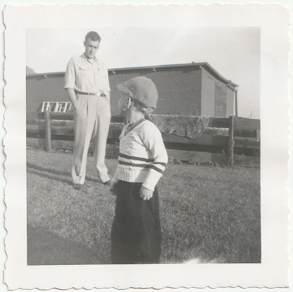 Son Looking Back at Father