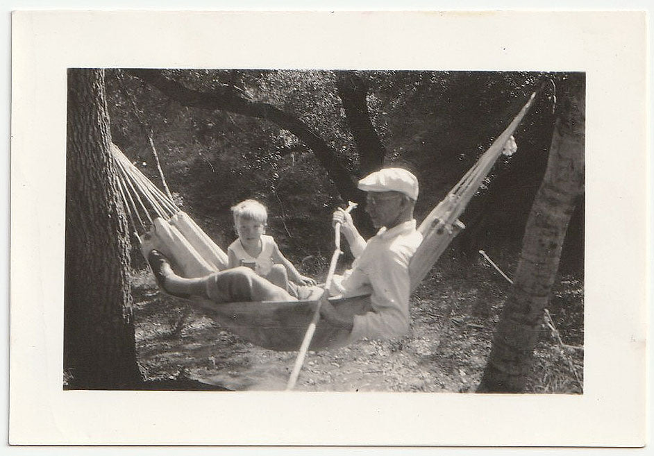 Father and Son in Hammock