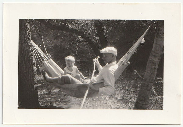 Father and Son in Hammock