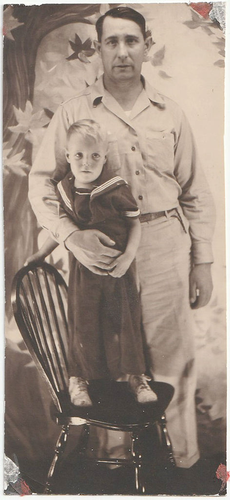 Father and Son in Naval Outfit