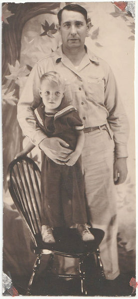 Father and Son in Naval Outfit