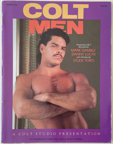 Presenting COLT discoveries Mark Gamble, Danny Lucas and introducing Studs Toro vintage gay magazine