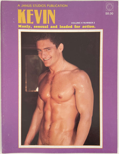 Kevin: Manly, Sensual and Loaded for Action vintage gay magazine 1970s