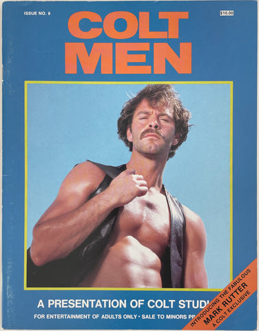 Vintage gay magazine COLT Men, Issue #33  Introducing Mark Rutter. A COLT Studios presentation. 