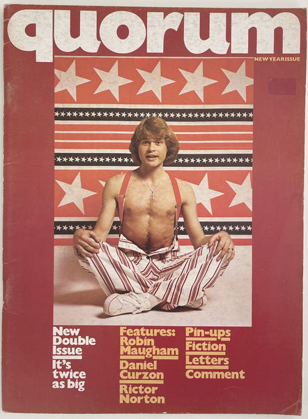 Quorum, Vol 3, Nos. 1 & 2. British gay magazine, 1975