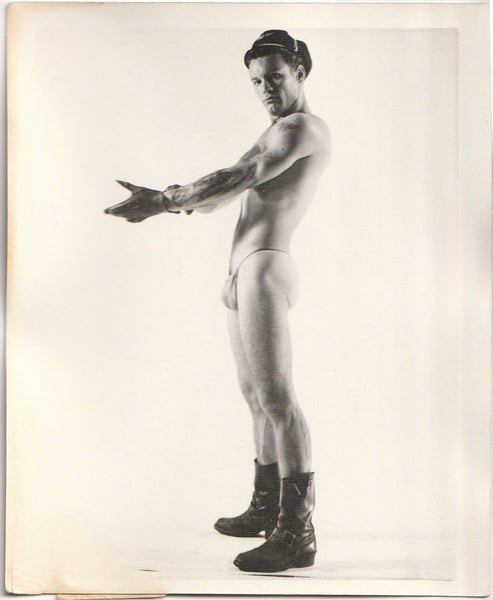 John Savage Wearing Gloves: Kris Studio vintage gay physique photo