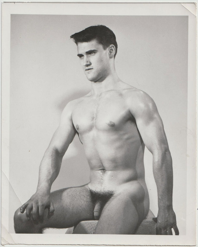 Luis Santiago Seated Male Nude vintage gay photo
