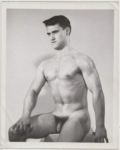 Luis Santiago Seated Male Nude vintage gay photo
