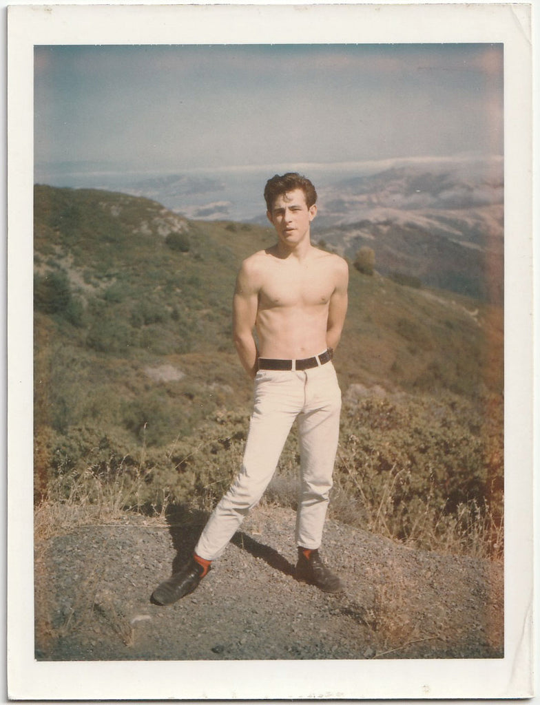 Shirtless Guy in White Jeans