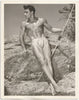 Western Photo Guild Nude Holding Bow vintage gay photo.