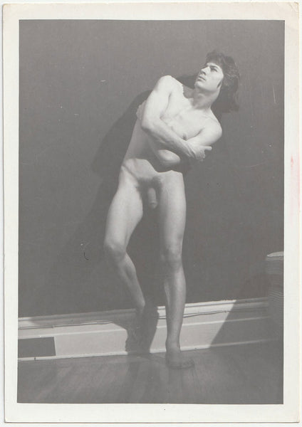 Male Nude with Arms Crossed vintage gay physique photo