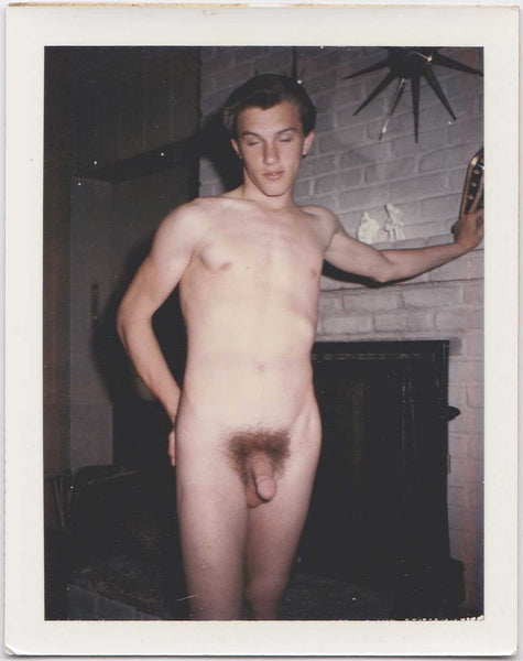 Male Nude Eyes Closed Vintage Gay Polaroid Photo