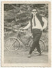 Man Posing with Bicycle vintage gay photo