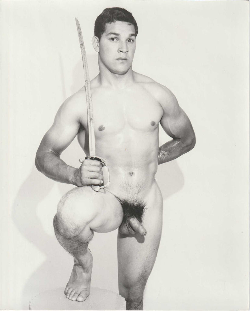 Dave Sanchez 2, vintage physique photo male nude by Dave Martin