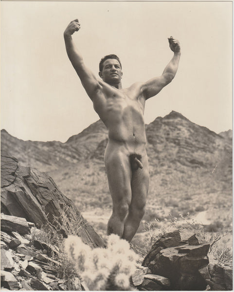 John Julian, vintage male nude physique photo by Dave Martin