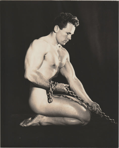 Norm Tousley, vintage male nude physique photo by Dave Martin.