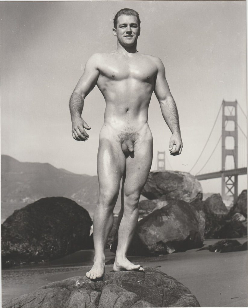 Roy Lang, vintage physique photo male nude by Dave Martin