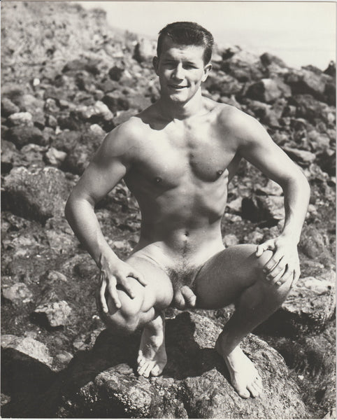 Fred Jensen, vintage male nude physique photo by Dave Martin