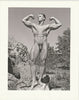 Nude Flexing Biceps: Paul Burkhart vintage gay male physique photo