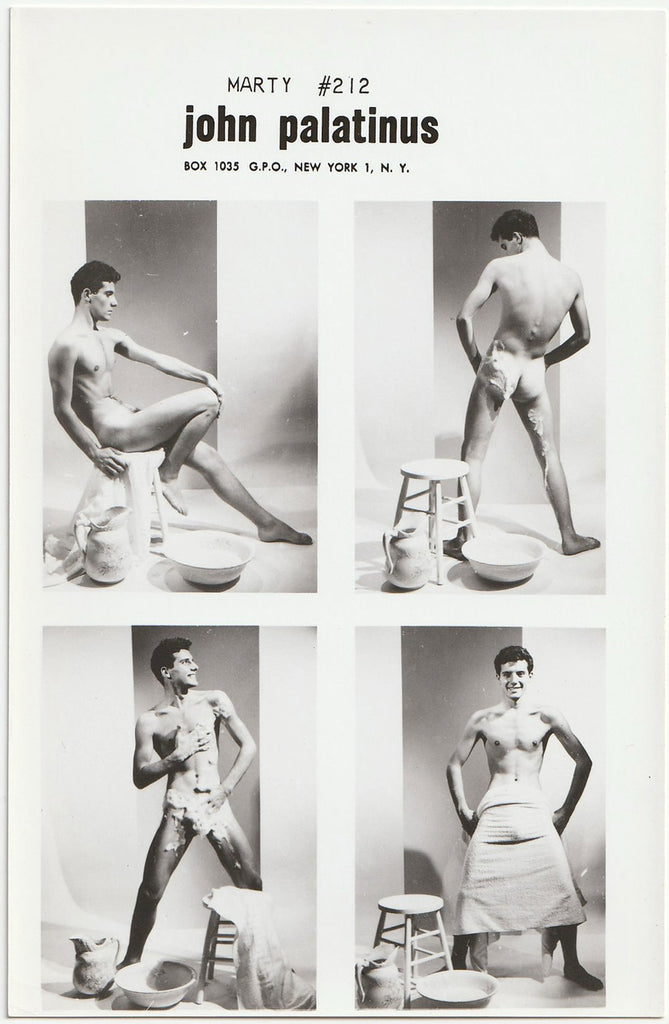 Rare photographic catalog print series #212, sudsy Marty, by&nbsp;John Palatinus.